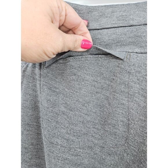 Athleta Ponte Moto 2.0 Legging Pants Zippers Skinny Ankle Mid Rise Women 10 Gray - Picture 16 of 16